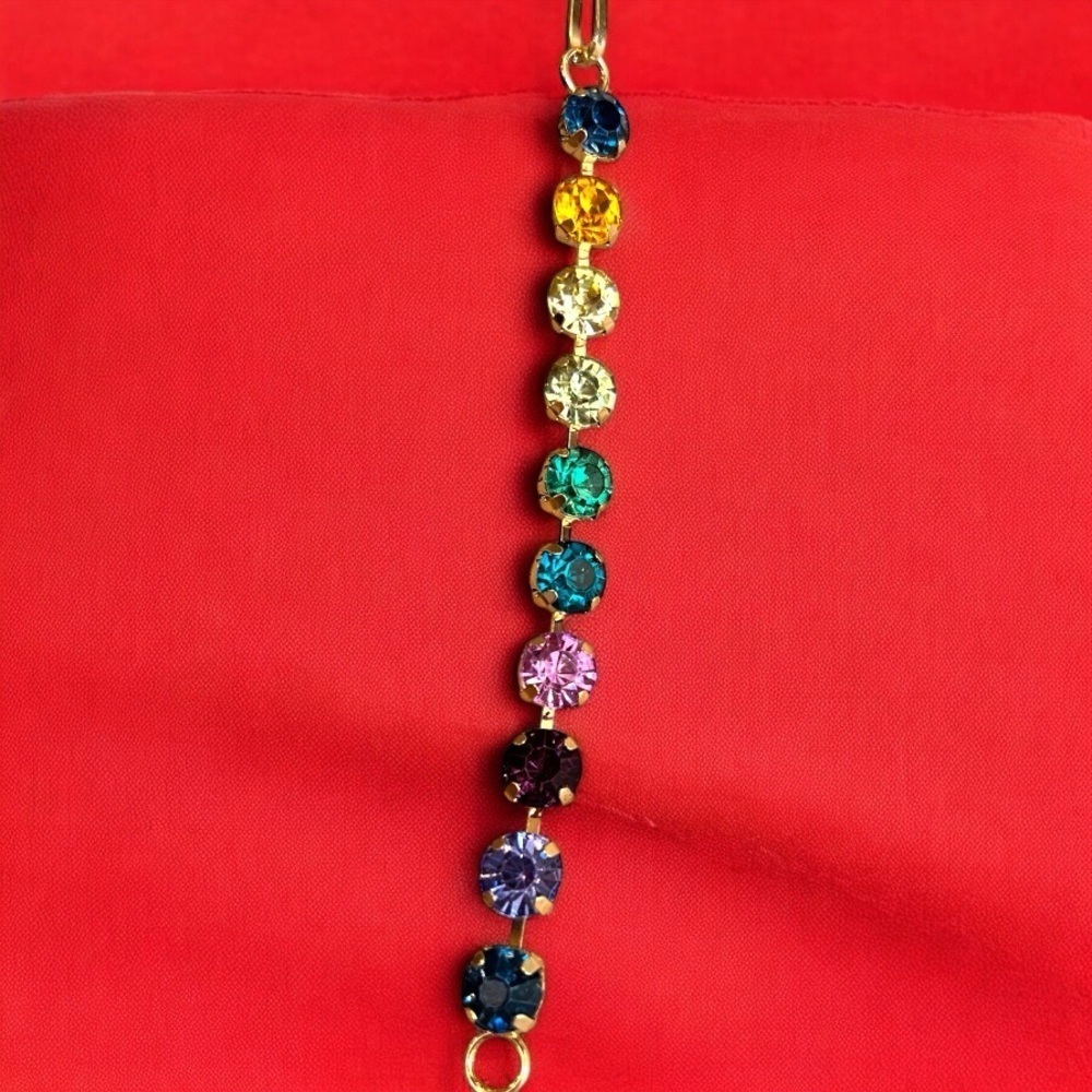 Bag charm MultiColor Rhinestone Cupchain & Pendant. - Picture 14 of 14